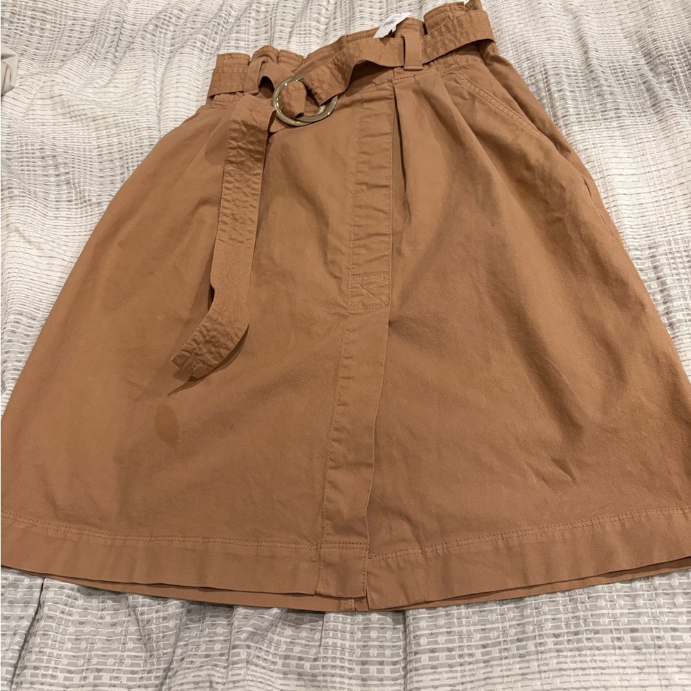Banana Republic Brown A-Line Skirt with Belt